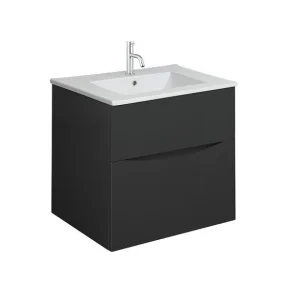 Crosswater Glide Ii 2 Drawer Basin Unit 500 Matt Black