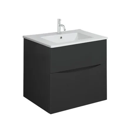 Crosswater Glide Ii 2 Drawer Basin Unit 500 Matt Black product image - Image 1