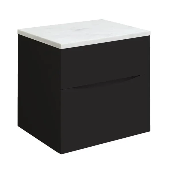 Crosswater Glide Ii 2 Drawer Basin Unit 500 Matt Black detail view - Image 8