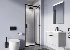 Crosswater 6mm Infold Door 1000 Matt Black