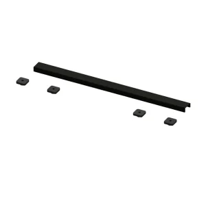 Abacus Elements Linear Waste Cover Plate 600mm Matt Black