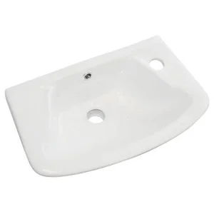 Eastbrook Loire 350 X 250 Cloakroom Basin 1th Rh White