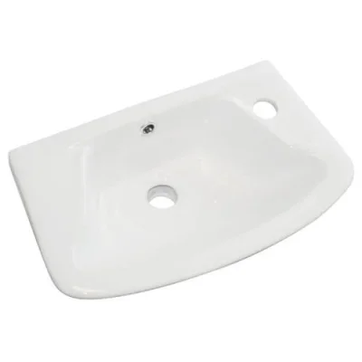 Eastbrook Loire 350 X 250 Cloakroom Basin 1th Rh White