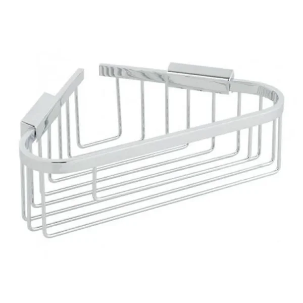 Vado Basket Large Triangular Corner Wall Mounted Chrome product image - Image 1