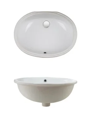 Crosswater Ancona Basin 570 C/w Fixings White