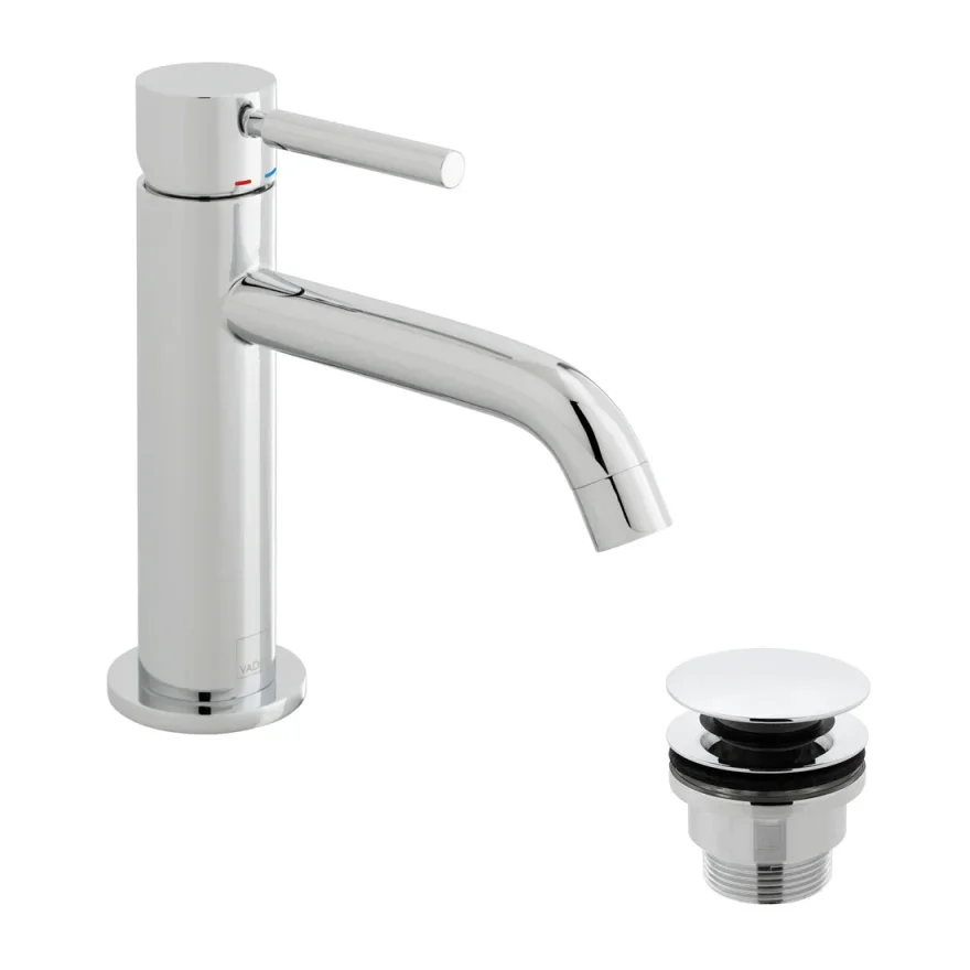 Vado Origins Slimline Single Lever Mono Basin Mixer With Universal Waste Chrome product image - Image 1