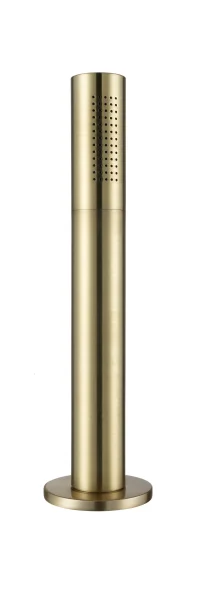 Just Taps Vos Pull-Out Shower Handle With Overflow Waste Drainer Brushed Brass