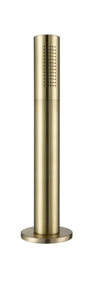 Just Taps Vos Pull-Out Shower Handle With Overflow Waste Drainer Brushed Brass product image - Image 1