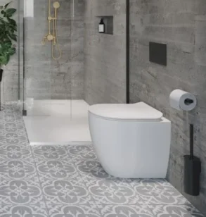 Crosswater Mpro Flush Plate Matt Black detail view - Image 4