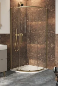 Crosswater Asura 8mm Quadrant Door 900 X 900 Brushed Brass