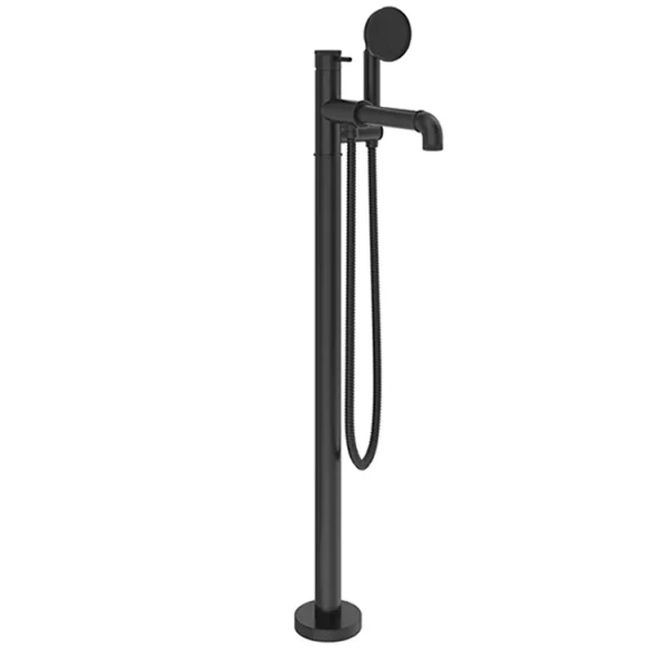 Crosswater Mpro Industrial Bath Shower Mixer Floor Standing Carbon Black product image - Image 1