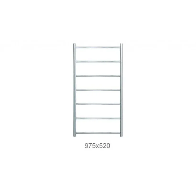 Jis Pevensey 975 X 520mm Radiator For Central Heating Polished Stainless Steel product image - Image 1