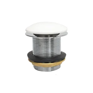 Bc Designs Push Down Bath Waste 60mm (unslotted) Polished White