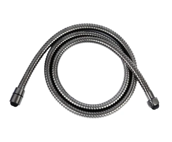 Just Taps Vos 1.50M Metal Hose Brushed Black