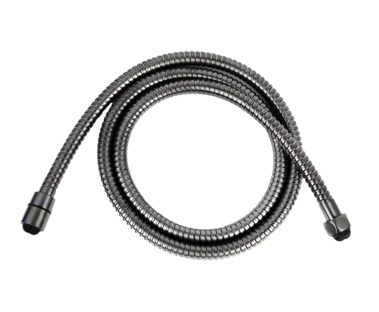 Just Taps Vos 1.50M Metal Hose Brushed Black product image - Image 1