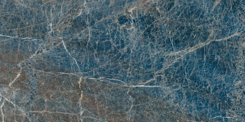 European Tiles Charmo Blue Sunstone 120 X 60cm Polished Wall & Floor Tile detail view - Image 2