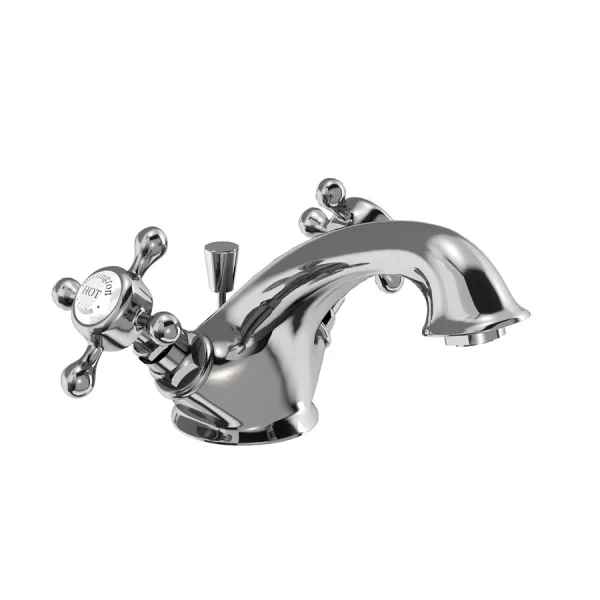 Burlington Stafford 1h Quarter Turn Basin Mixer Chrome
