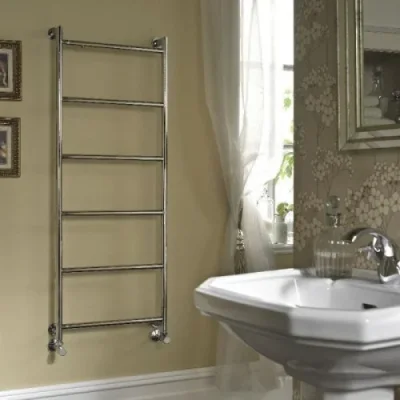 Vogue Vivid Towel Radiator Heating Only - Chrome 1250X500 product image - Image 1