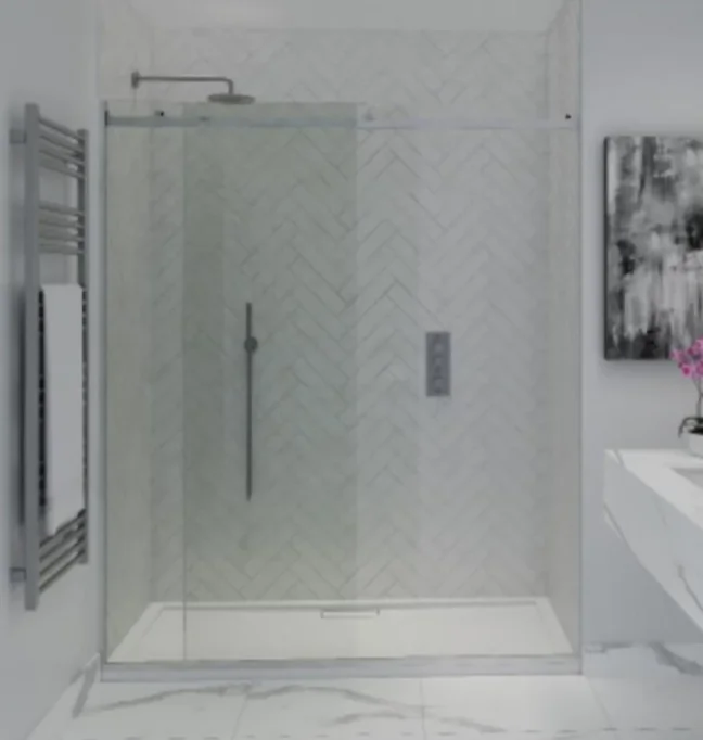 Shower Lab View 30 Standard-sliding Door + Fixed Panel 1005-1005 X 2000 product image - Image 1