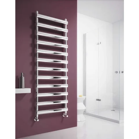 Reina Deno 500X992 Polished Stainless Steel Towel Rail detail view - Image 4