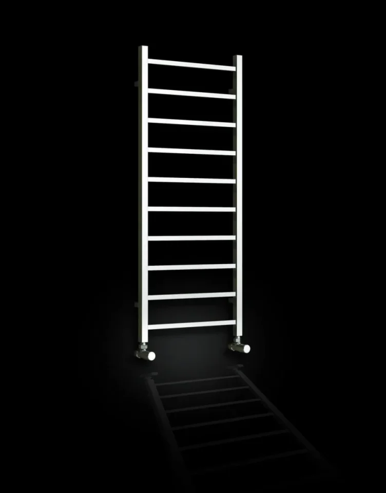 Reina Serena Designer Radiator - 500 X 500 Chrome detail view - Image 2