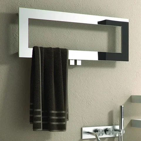 Reina Bivano 800 X 300 Stainless Steel Towel Radiator detail view - Image 2