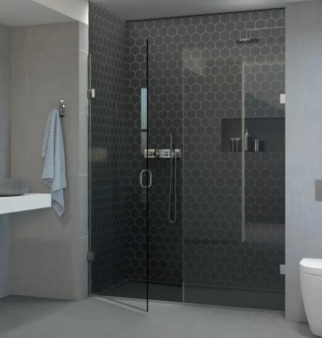 Shower Lab View 03 Standard-door + Inline Panel 1457-1485 X 2000 product image - Image 1