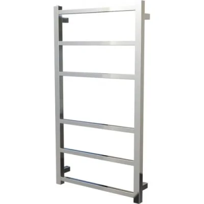 Vogue Ideal Towel Radiator Heating Only - Polished Stainless Steel 1200X500 product image - Image 1