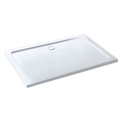 Eastbrook Volente 1800x760 Abs Stone Resin Tray White product image - Image 1