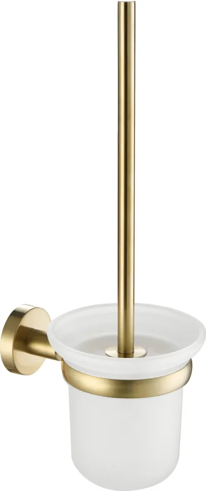 Just Taps Vos Toilet Brush Brushed Brass product image - Image 1