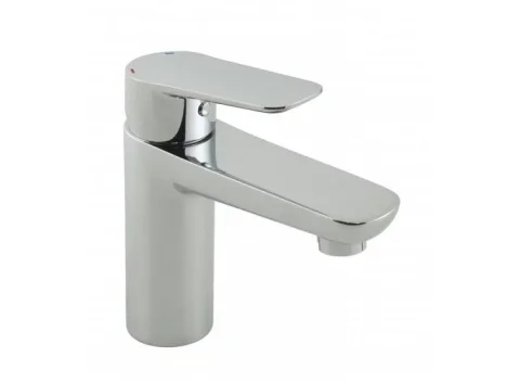 Vado Photon Mono Basin Mixer Smooth Bodied Single Lever Deck Mounted With Honeycomb Flow Regulator (no Waste) Chrome detail view - Image 2