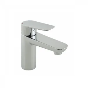 Vado Photon Mono Basin Mixer Smooth Bodied Single Lever Deck Mounted With Honeycomb Flow Regulator (no Waste) Chrome