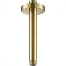 Just Taps Vos Ceiling Arm Brushed Brass 150mm product image - Image 1