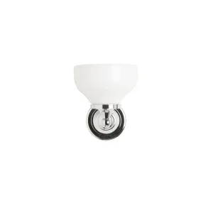 Burlington Round Base Light Frosted Cup Chrome