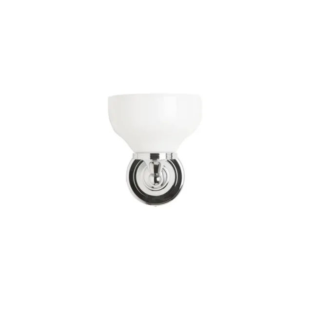 Burlington Round Base, Frosted Cup Glass Shade - Chrome product image - Image 1