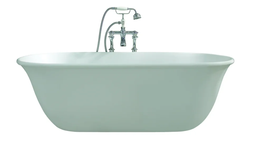 Bc Designs Omnia Bath 1615 X 760 (no Waste) Matt White detail view - Image 1