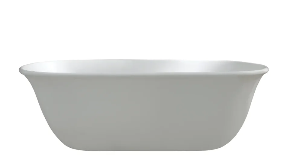 Bc Designs Omnia Bath 1615 X 760 (no Waste) Matt White detail view - Image 2