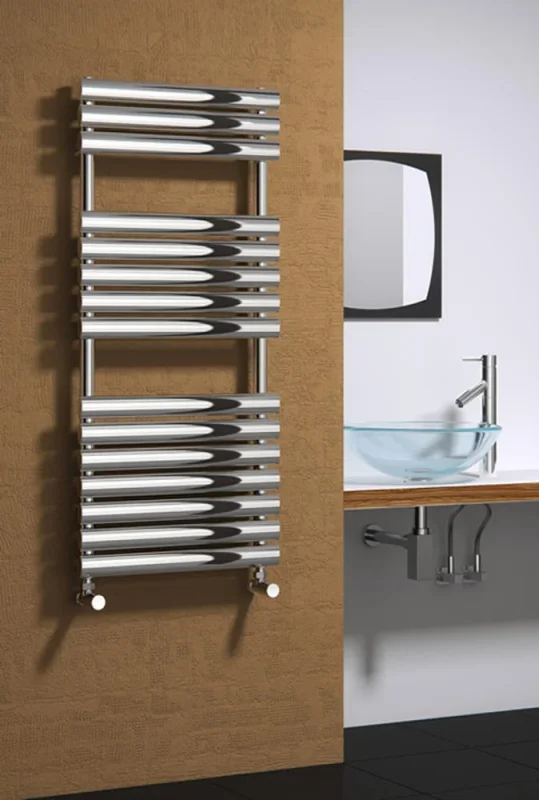 Reina Helin 500 X 1120 Polished Stainless Steel Towel Radiator detail view - Image 2