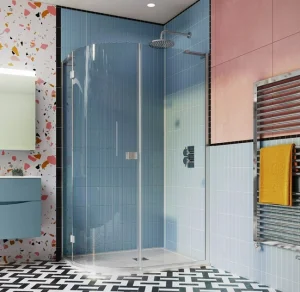 Crosswater Design 8 Quadrant Single Door 900 Silver