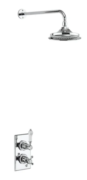 Burlington Trent Single Outlet Concealed Shower Val Chrome