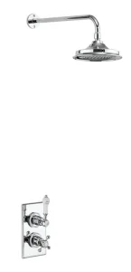 Burlington Trent Single Outlet Concealed Shower Val Chrome