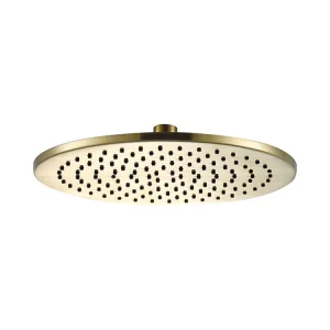 Just Taps Vos Overhead Shower 300mm Brushed Brass
