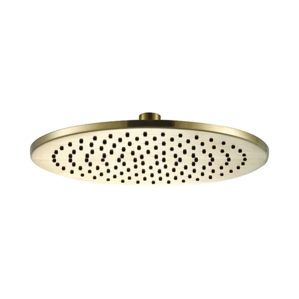 Just Taps Vos Overhead Shower 300mm Brushed Brass product image - Image 1