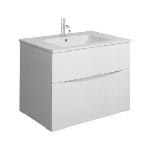 Crosswater Glide Ii 2 Drawer Basin Unit 700 White Gloss