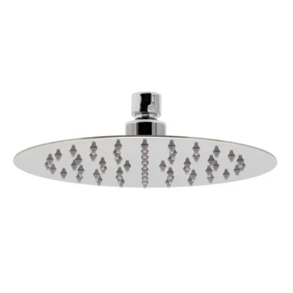 Vado Aquablade 200mm (8") Round Easy Clean Slimline Shower Head With Arm Chrome product image - Image 1