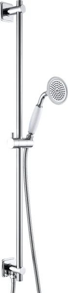 Just Taps Grosvenor Slide Rail Kit With Single Function Handset And Shower Hose Chrome