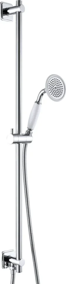 Just Taps Grosvenor Slide Rail Kit With Single Function Handset And Shower Hose Chrome product image - Image 1