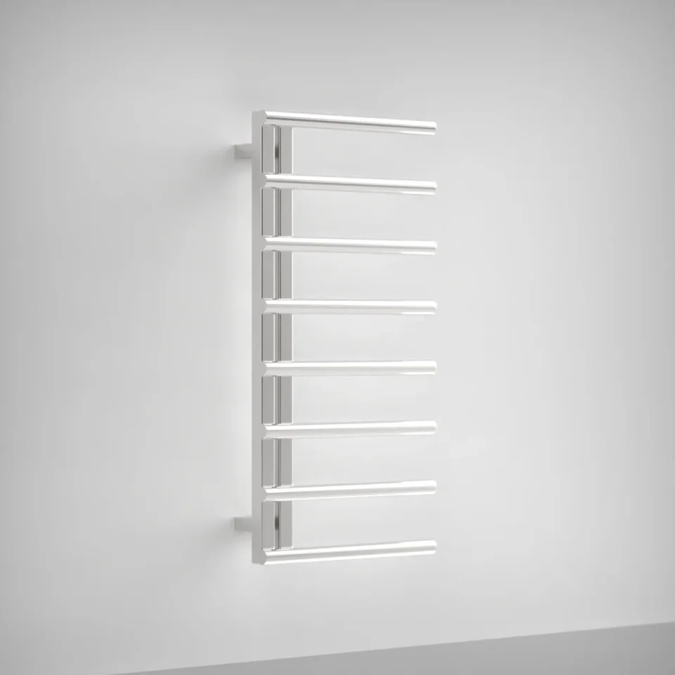 AVA Purity 1000 x 500mm Polished Stainless Steel Towel Rail  Oil Filled product image - Image 1