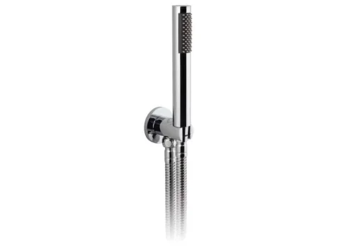 Vado Zoo Single Function Mini Shower Kit With 150cm Shower Hose And Bracket With Integrated Outlet Chrome detail view - Image 2