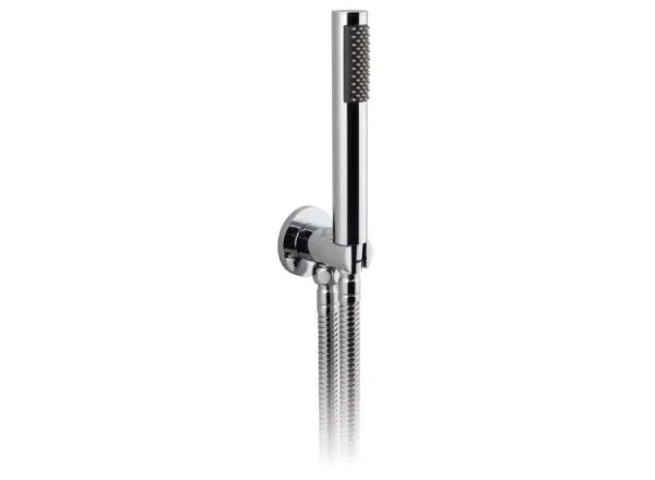 Vado Zoo Single Function Mini Shower Kit With 150cm Shower Hose And Bracket With Integrated Outlet Chrome detail view - Image 2